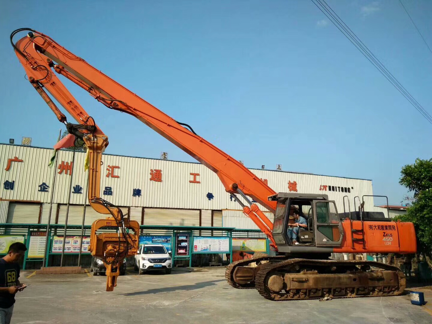 挖掘機(jī)打樁臂、打樁臂、打樁錘、挖掘機(jī)打樁臂廠家