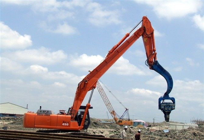 挖掘機(jī)打樁臂、打樁臂、打樁錘、挖掘機(jī)打樁臂廠家
