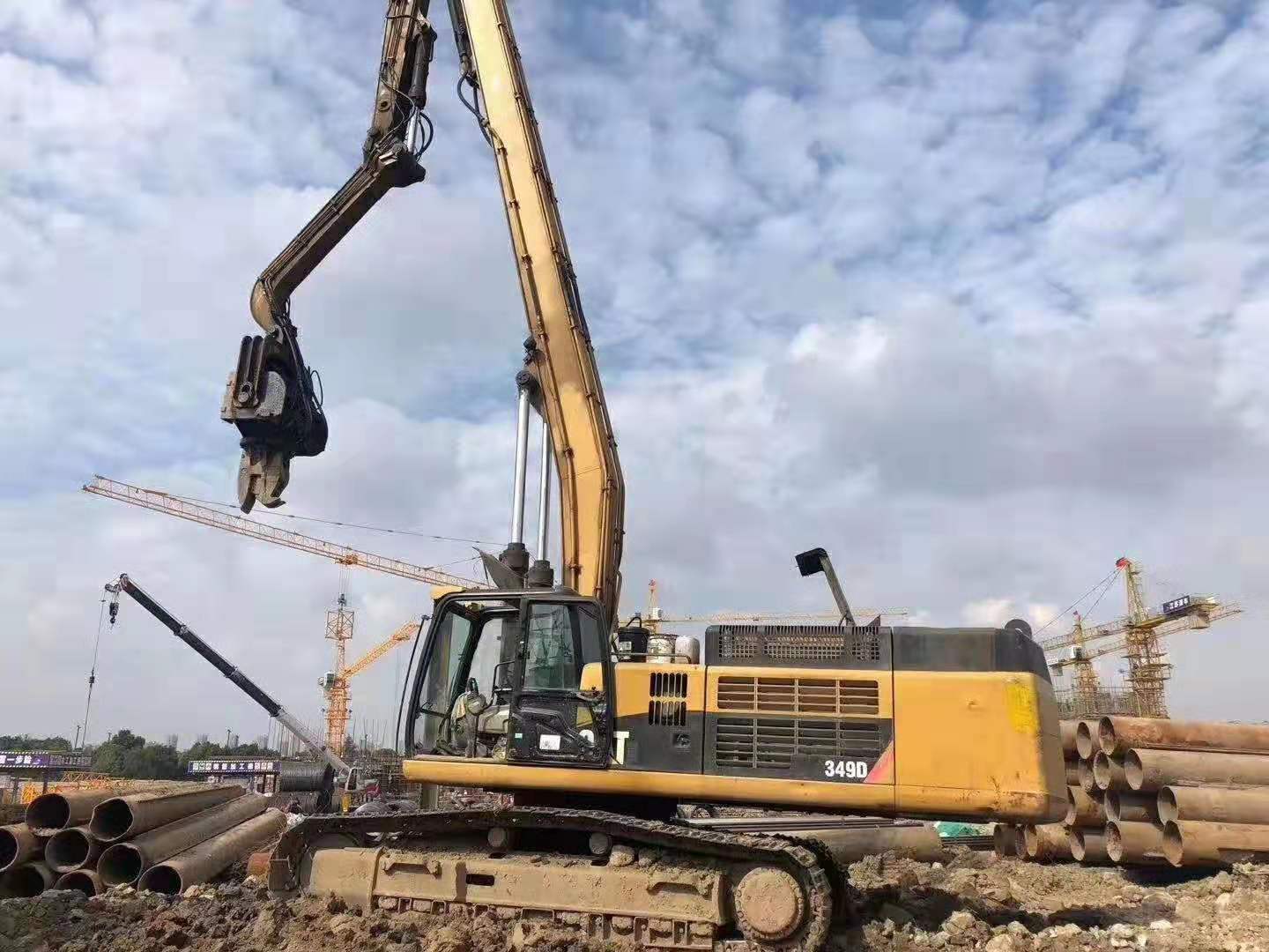 挖掘機(jī)打樁臂、打樁臂、打樁錘、挖掘機(jī)打樁臂廠家