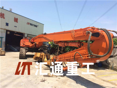 挖掘機(jī)打樁臂、打樁臂、打樁錘、挖掘機(jī)打樁臂廠家